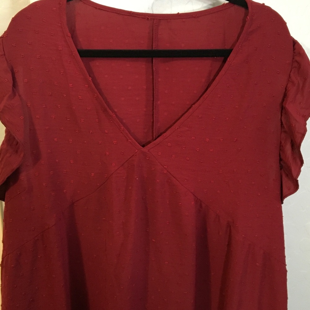 SHEIN Curve 3XL Burgundy dress